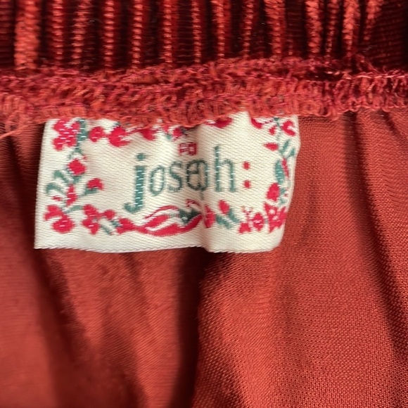 For Joseph Vintage Women’s Burgundy Crushed Velvet Skirt Set Size M - Picture 8 of 9